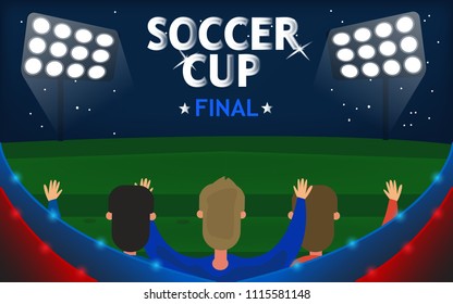 Final Soccer Football Cup Illustration Vector