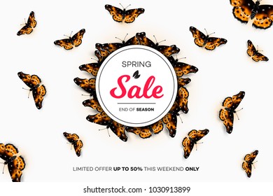 Final Spring Sale. Modern Conceptual Vector Illustration. Promotion Template For Banners, Posters, Gift Cards.