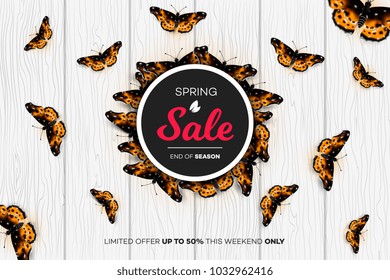 Final Spring Sale. Modern Conceptual Vector Illustration. Promotion Template For Banners, Posters, Gift Cards.