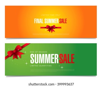 Final summer sale. Summer sale. Vector illustration