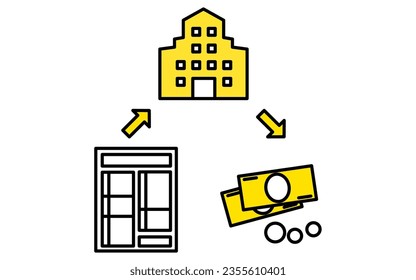 Final tax return, Final tax return filing and refund process, Vector Illustration