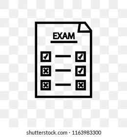 Final Test vector icon isolated on transparent background, Final Test logo concept