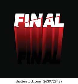 Final Title in Red and White with 3D Effect