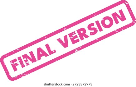Etiqueta de sello de goma grunge de versión final