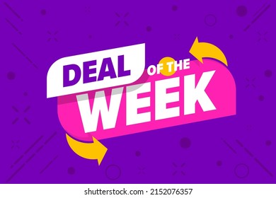 Final week sale promotion with great deal offer. Weekly sale special offer poster vector illustration