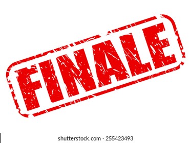 Finale red stamp text on white
