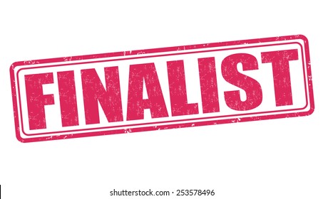 Finalist grunge rubber stamp on white background, vector illustration