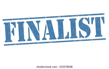 Finalist grunge rubber stamp on white background, vector illustration