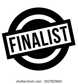 Finalist stamp. Typographic label, stamp or logo