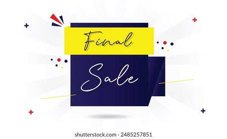 Finalize your savings with our irresistible Final Sale banner featuring sleek design on a crisp white background