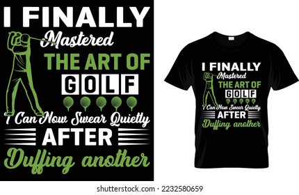 Finalmente dominé el arte del golf y ahora puedo jurar calidad después de duffing otro