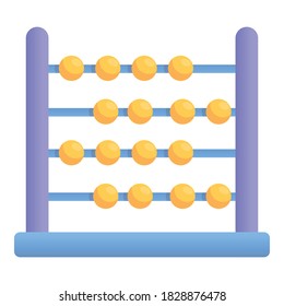 Finance abacus icon. Cartoon of finance abacus vector icon for web design isolated on white background