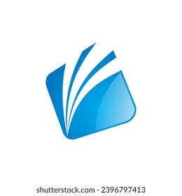 finance abstract square vector logo