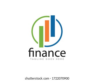 Design-Vektor für Finanz- und Rechnungslegungs-Logos