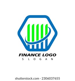 Finance and Accounting Logo Design Vector. Economic logo concept

