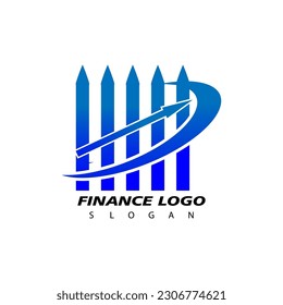 Finance and Accounting Logo Design Vector. Economic logo concept

