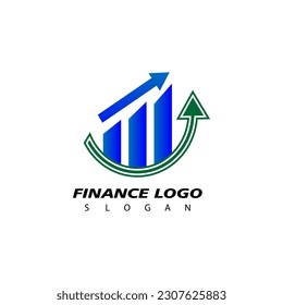 Vector de diseño de logotipos de finanzas y contabilidad
