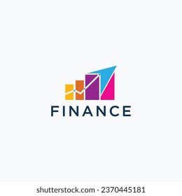 Design-Vektor für Finanz- und Rechnungslegungs-Logos
