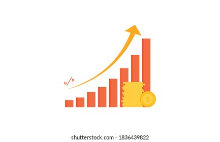Finance advisory logo, chart logo design vector 