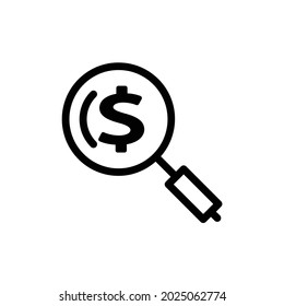 Icono de análisis financiero, eps 10