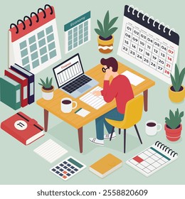 Finance Analyst Working in Organized Workspace