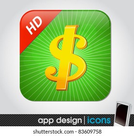 finance app icon for mobile devices