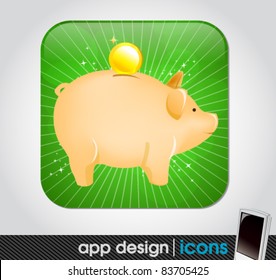 finance app icon for mobile devices