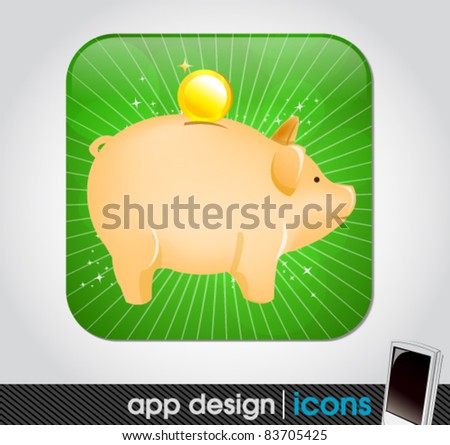 finance app icon for mobile devices