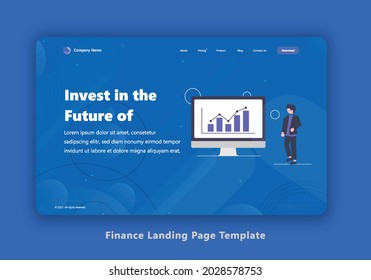 Plantilla de página de inicio de aplicación financiera para sitios web o aplicaciones. 3d diseño plano isométrico. Ilustración vectorial.
