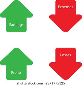 finance arrow sign Vector image or clip art