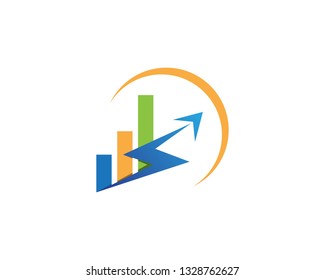 Finance arrows logo and symbol