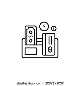 finance background icon in vector. Logotype