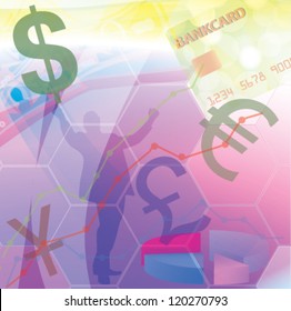 Finance background. Vector