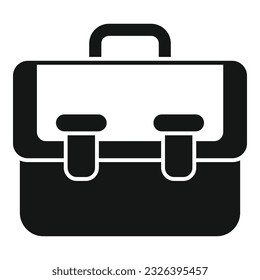 Finance bag icon simple vector. Business research. Market report