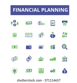 finance, bank, credit, savings, investment  icons, signs vector concept set for infographics, mobile, website, application 