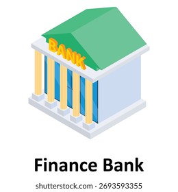 Icono del Vector del banco de las finanzas que puede modificar o editar fácilmente
