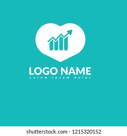 finance, banking, chart logo concept.Designed for your web site design, logo, app, UI.