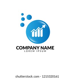 finance, banking, chart logo concept.Designed for your web site design, logo, app, UI.