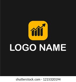 finance, banking, chart logo concept.Designed for your web site design, logo, app, UI.