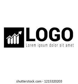 finance, banking, chart logo concept.Designed for your web site design, logo, app, UI.