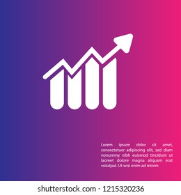 finance, banking, chart logo concept.Designed for your web site design, logo, app, UI.