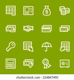 Symbole für Finanzen und Bankwesen