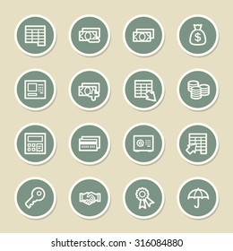 Symbole für Finanzen und Bankwesen
