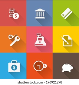 Finance and banking icons set 1