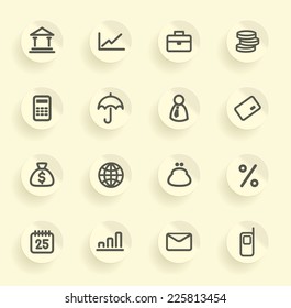 Finance and Banking icons set