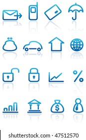 Finance and Banking icons set