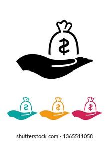 Finance banking icons, vector