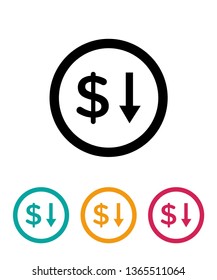 Finance banking icons, vector