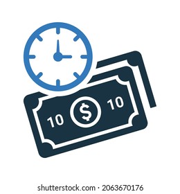 Finance, banking, money, icon. Simple editable vector design isolated on a white background.