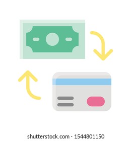 finance,  banking and money related note bill and master card vector in flat design 
